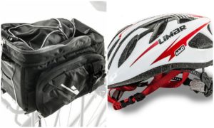 Helmets and Rear Packs with Bike Rental