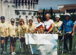 Bike Across Italy first years Pisa