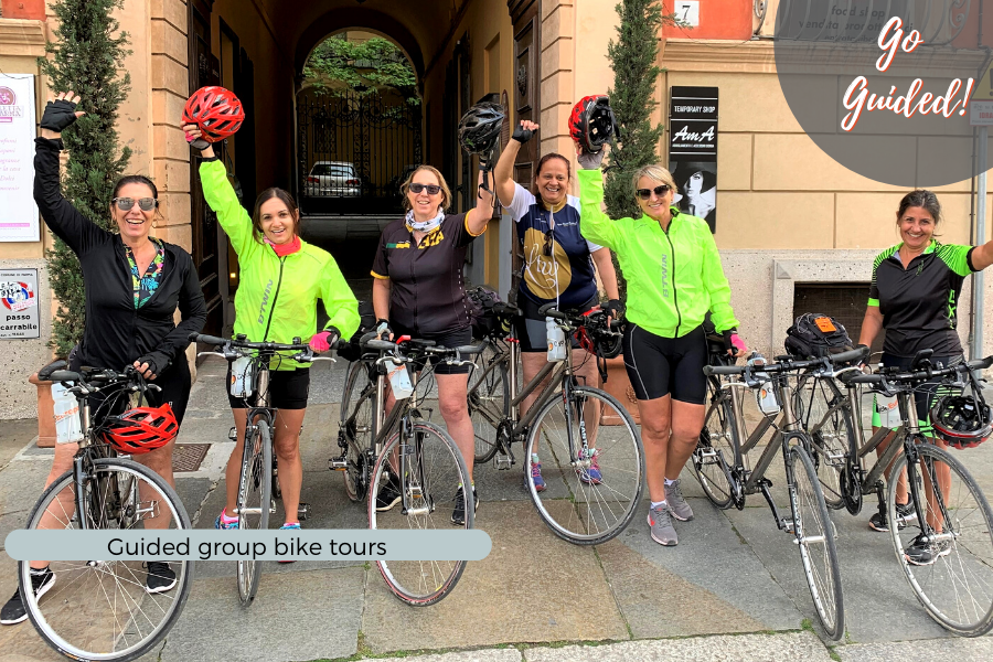 Group guided bike tours in Italy